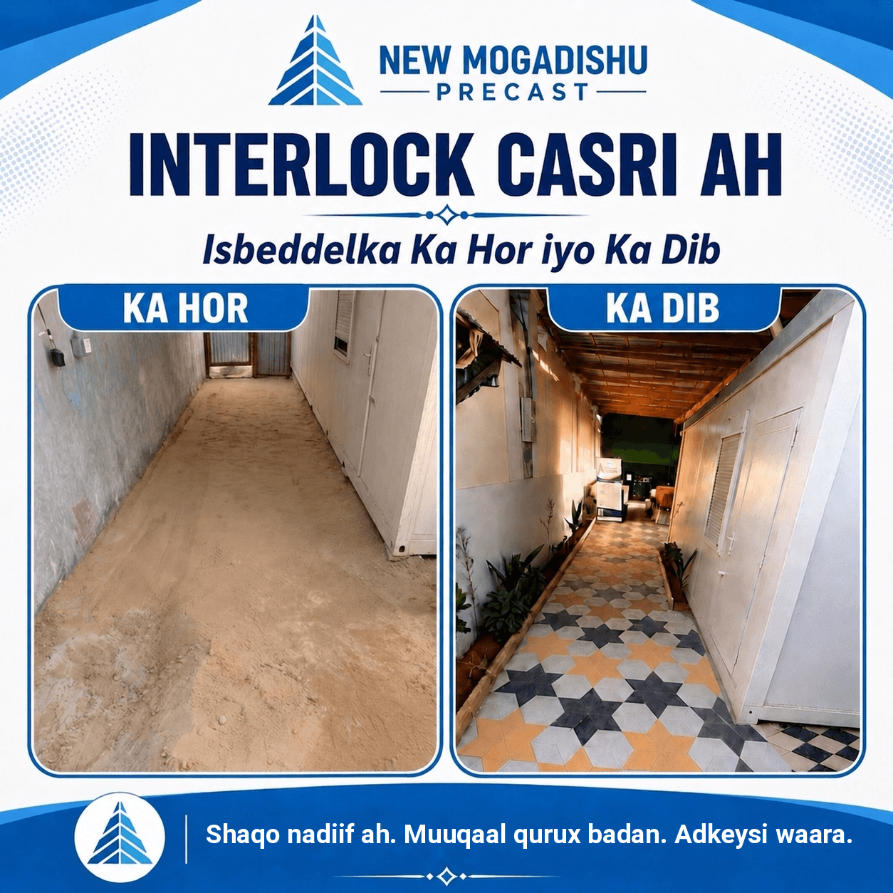 Concrete Pavers and Interlock Paving in Mogadishu