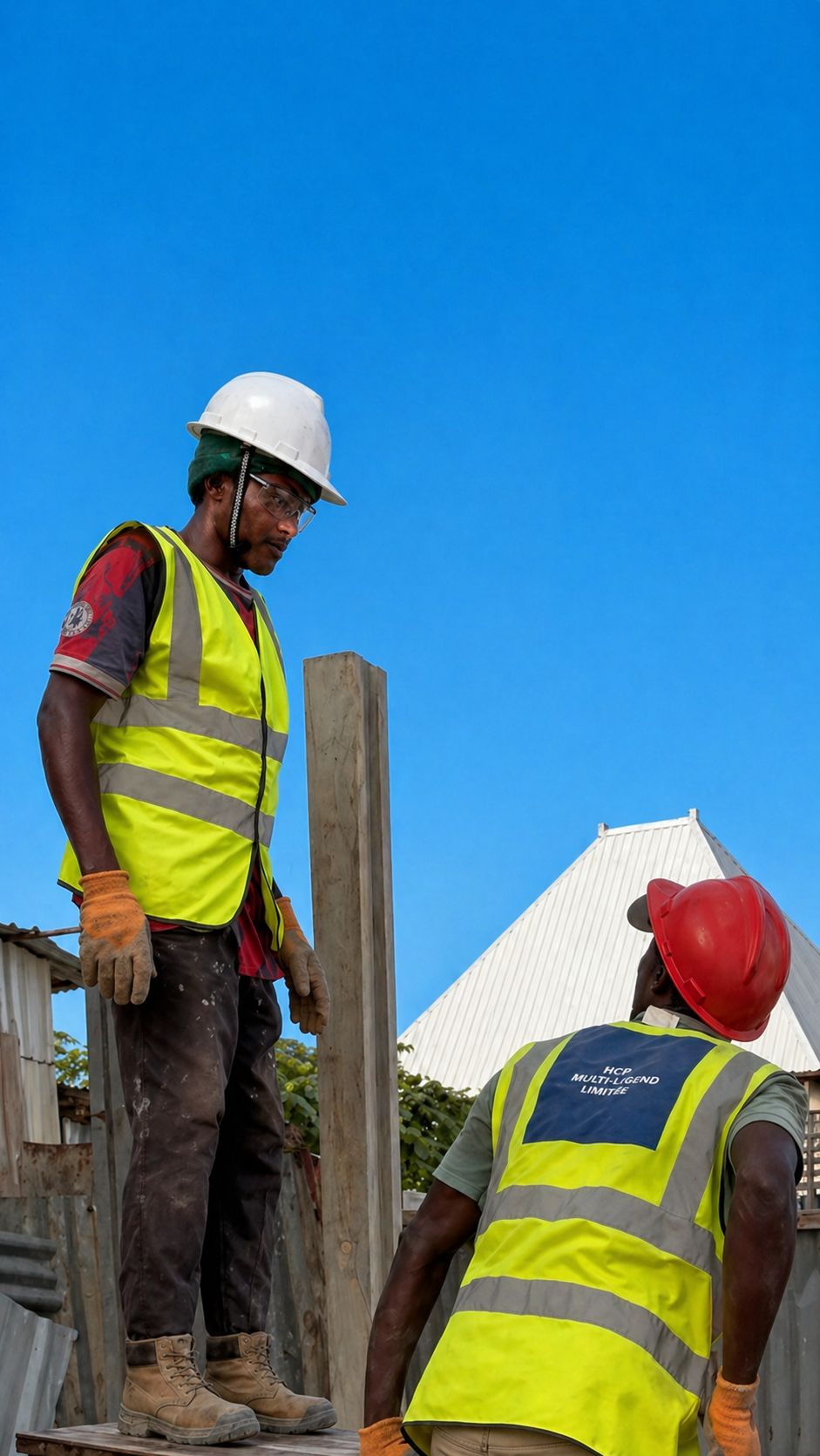 Shaqaalaha New Mogadishu Precast oo rakibaya tiir/derbi shub diyaarsan ah